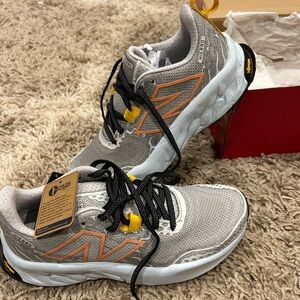 Fresh Foam New Balance Gray and Orange Athletic running Sneakers